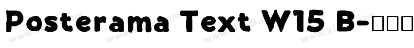Posterama Text W15 B字体转换